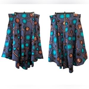 Kiki Clothing Classic Contemporary Cultural African Infusion Midi Skirt SZ XXL